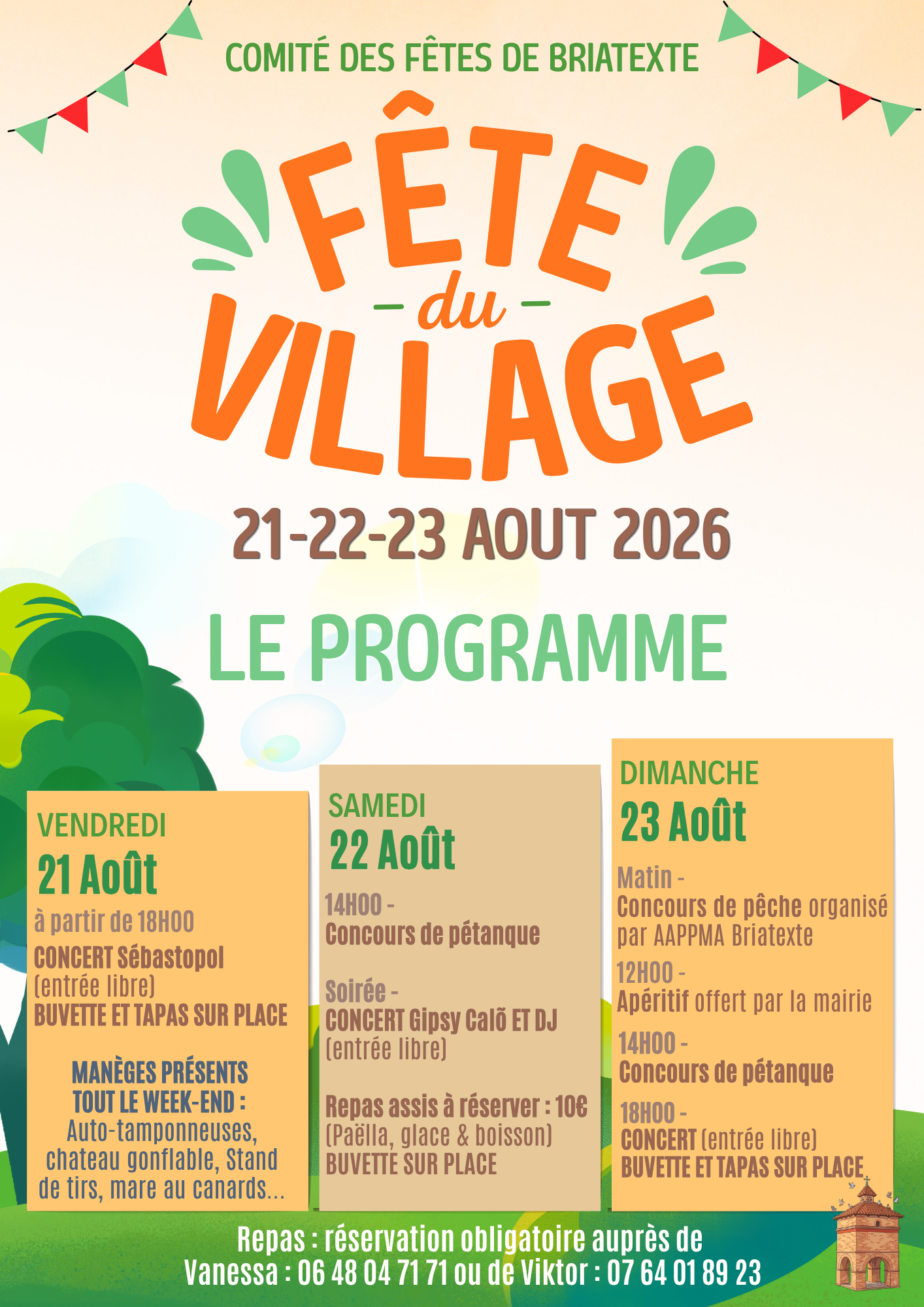 programme fete du village