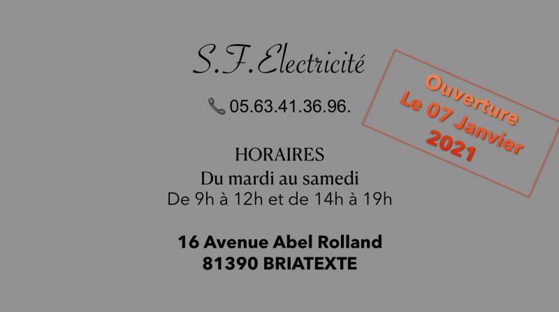 SF ELECTRICITE