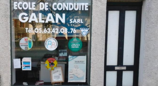 Auto école GALAN : 05 63 42 08 76