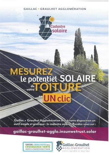 Cadastre solaire Gaillac Graulhet Agglomération